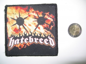 Hatebreed ofsetová nášivka po krajoch obšívaná  cca. 9x9cm